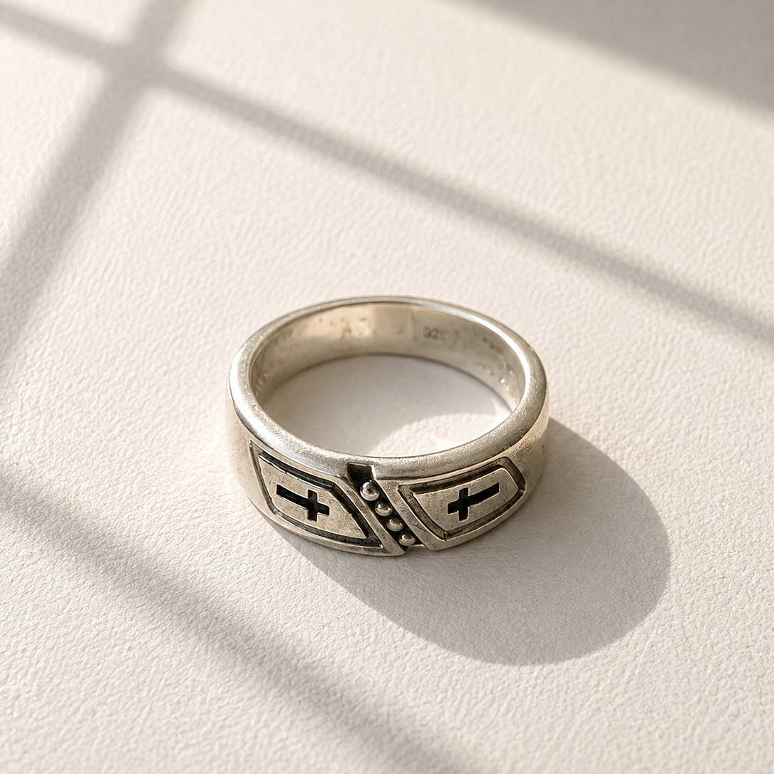 Boys Silver Band Ring